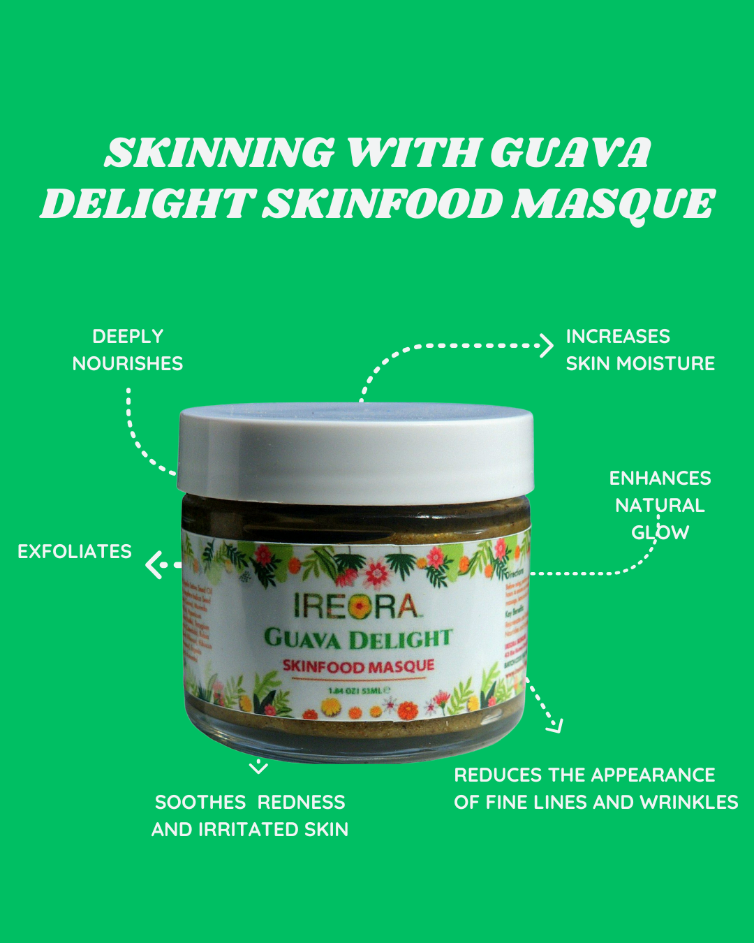 rejuvenating face masque with guava extract